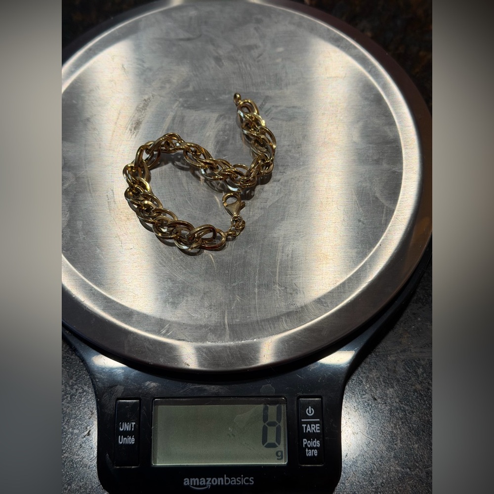 Ross-Simons Double Oval link bracelet in 18k Gold, 7 inch - Picture 9 of 9